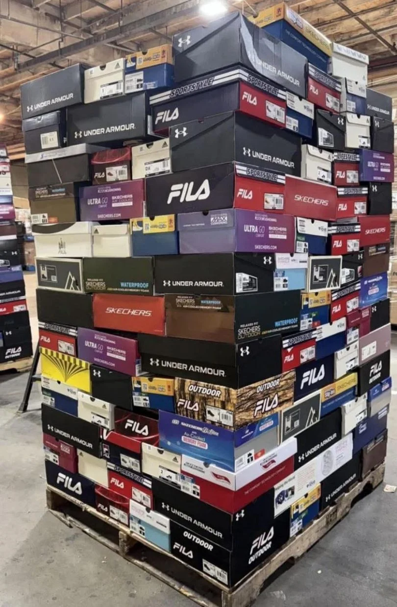 Buy Shoe Pallets for Sale (From 100–300 Pairs